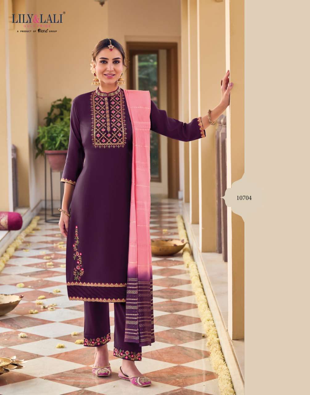 LILY & LALI PRESENT GULNAAZ 3PCS CONCEPT KURTI PANT WITH DUPATTA SET COLLECTION