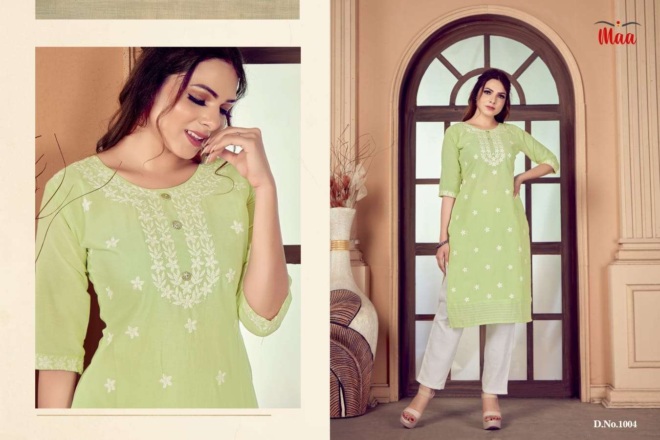 MAA CREATION PRESENT INNAYA COTTON KURTI COLLECTION