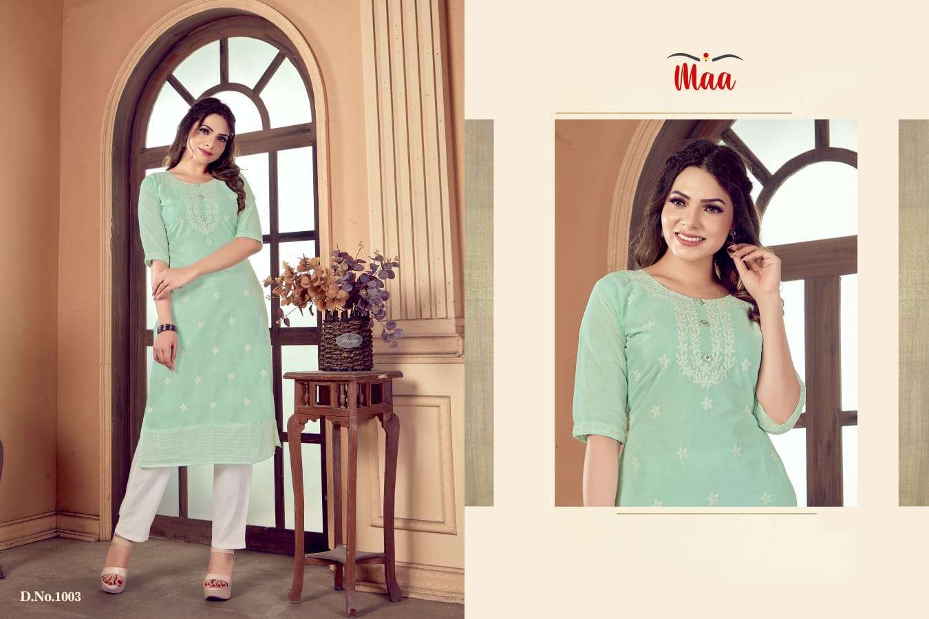 MAA CREATION PRESENT INNAYA COTTON KURTI COLLECTION