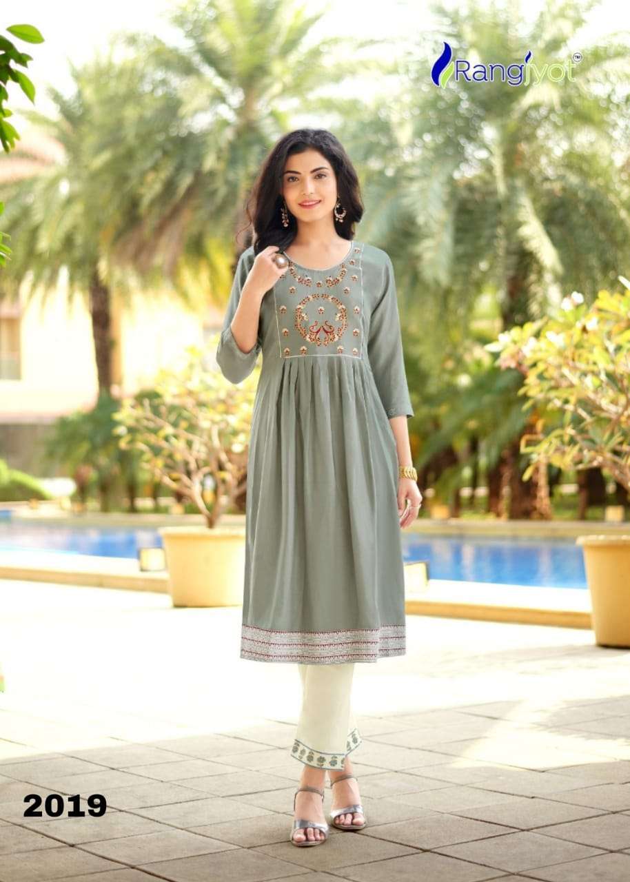 MARIA VOL-3 KURTI WITH PANT 2019