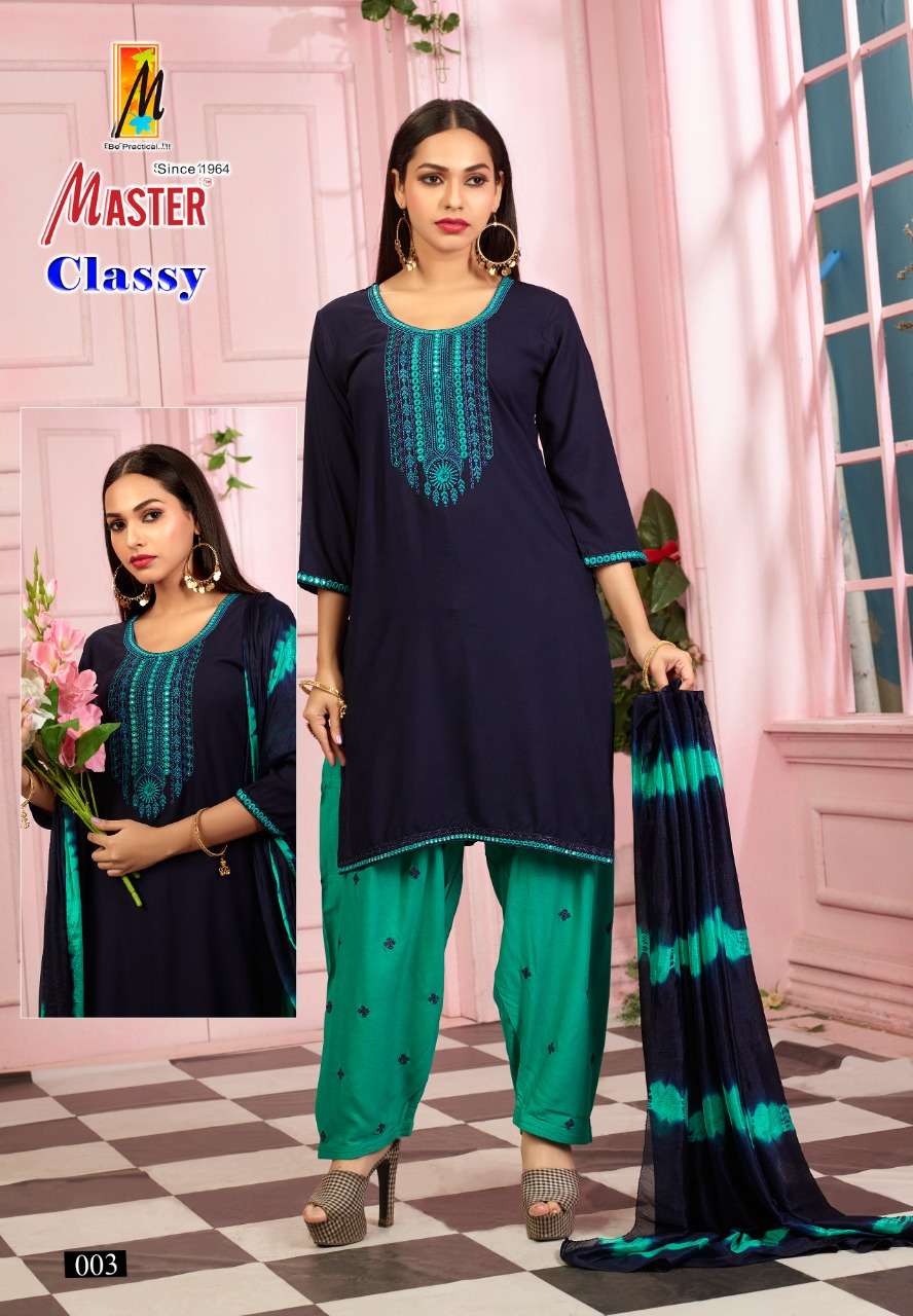 MASTER PRESENT CLASSY PATIYALA SUIT CATALOG