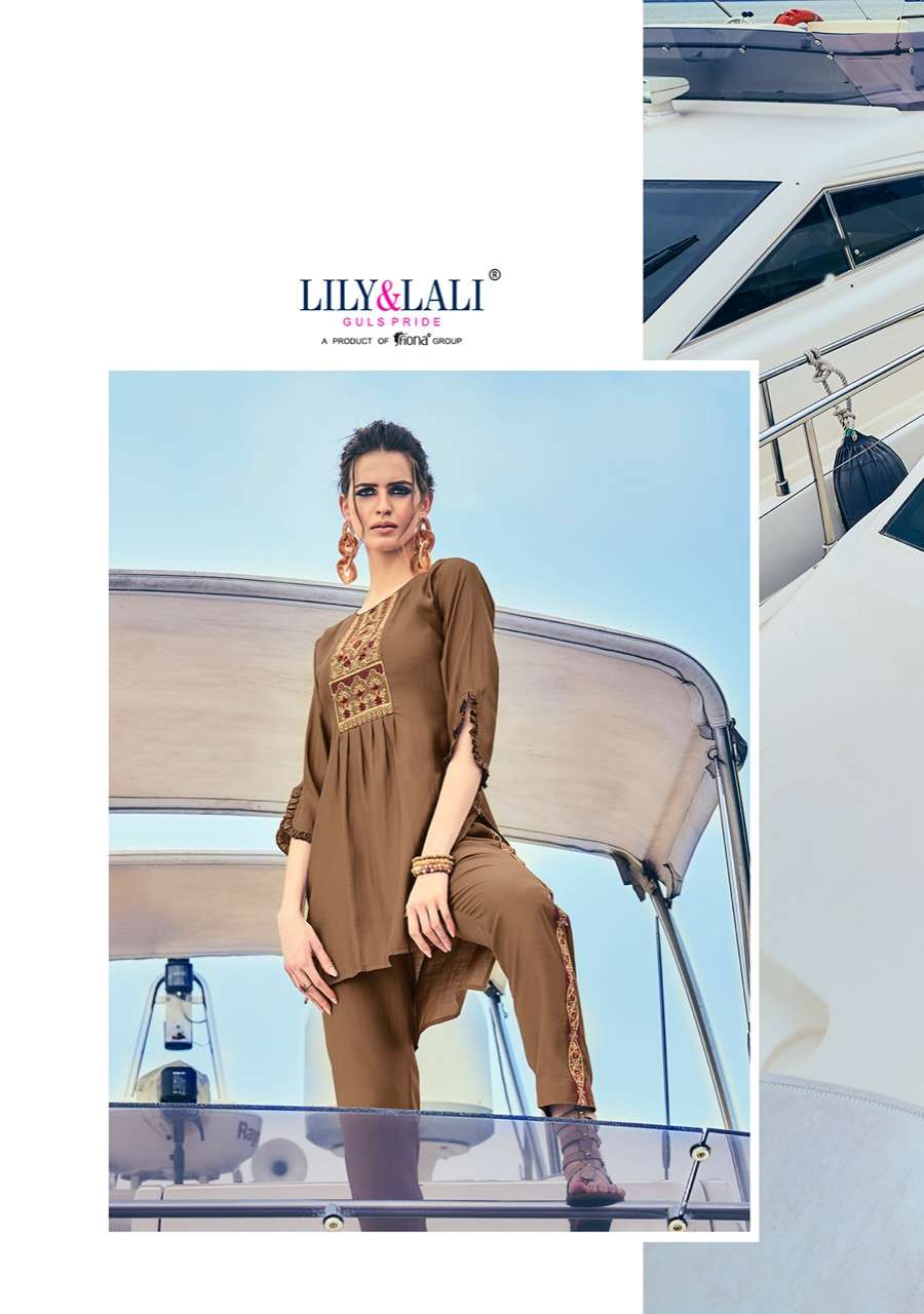 MIAMI BY LILY & LALI PRESENTING FANCY TOP BOTTOM SET