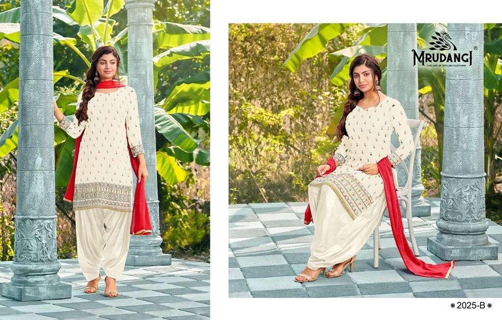 MRUDANGI PRESENT SAHELI 3PCS CONCEPT PATIYALA SUTI COLLECTION 