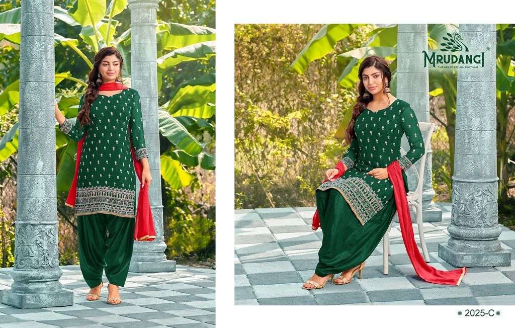 MRUDANGI PRESENT SAHELI 3PCS CONCEPT PATIYALA SUTI COLLECTION 