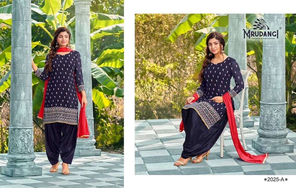 MRUDANGI PRESENT SAHELI 3PCS CONCEPT PATIYALA SUTI COLLECTION 