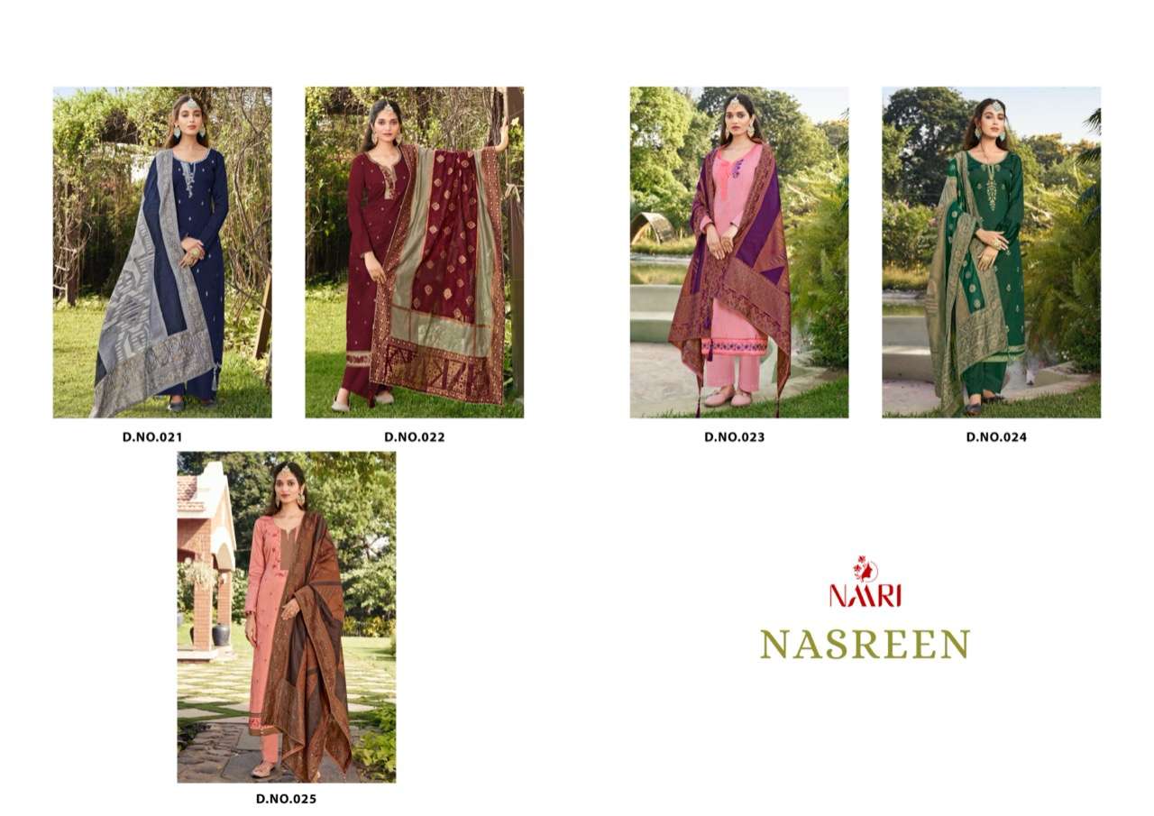 NAARI LAUNCHED NASREEN 3PCS CONCEPT KURTI PANT WITH DUPATTA SET
