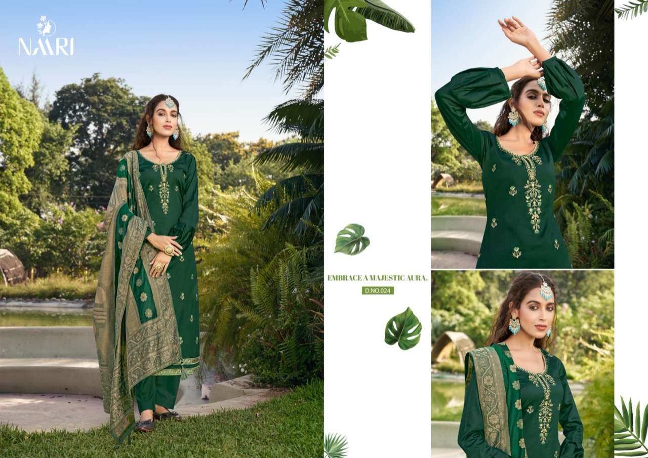 NAARI LAUNCHED NASREEN 3PCS CONCEPT KURTI PANT WITH DUPATTA SET