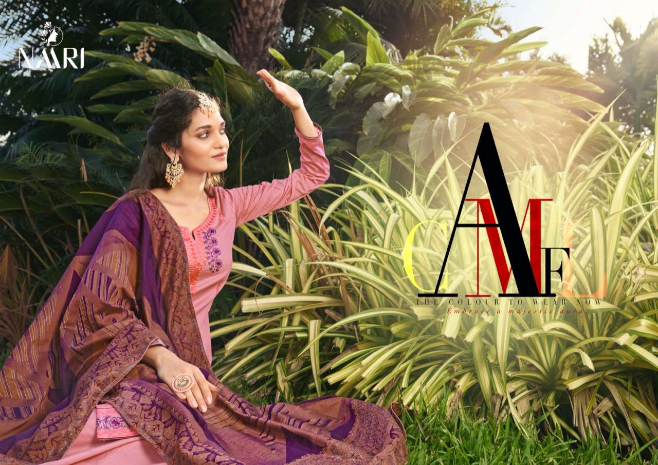 NAARI LAUNCHED NASREEN 3PCS CONCEPT KURTI PANT WITH DUPATTA SET