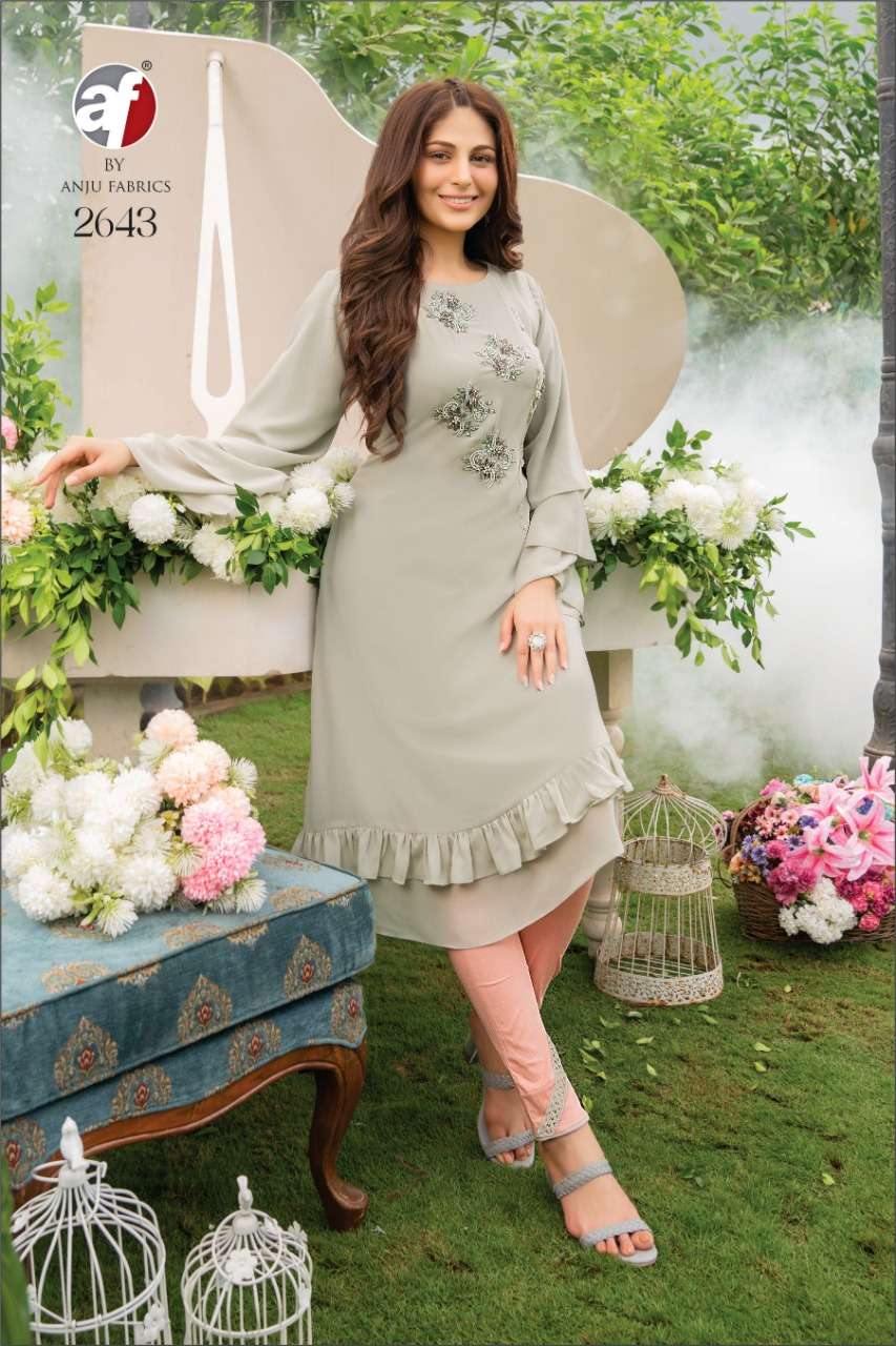 PURITY VOL 3 BY ANJU FAB PRESENT DESIGNER KURTI WITH PANT.