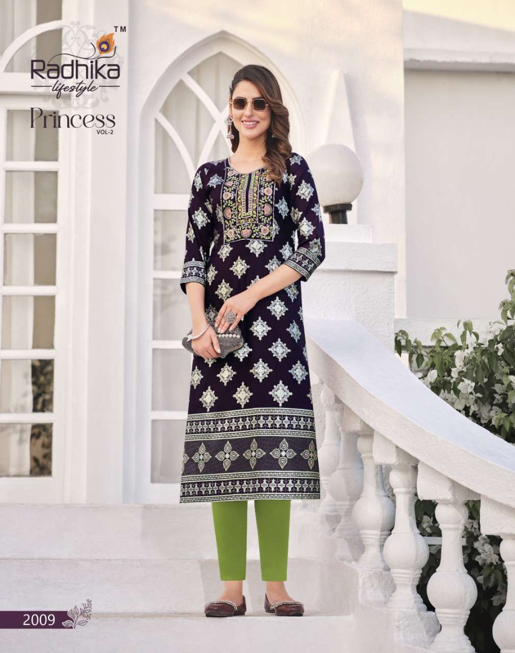 RADHIKA LIFESTYLE PRESENT PRINCESS VOL 2 CASUAL WEAR KURTI SET