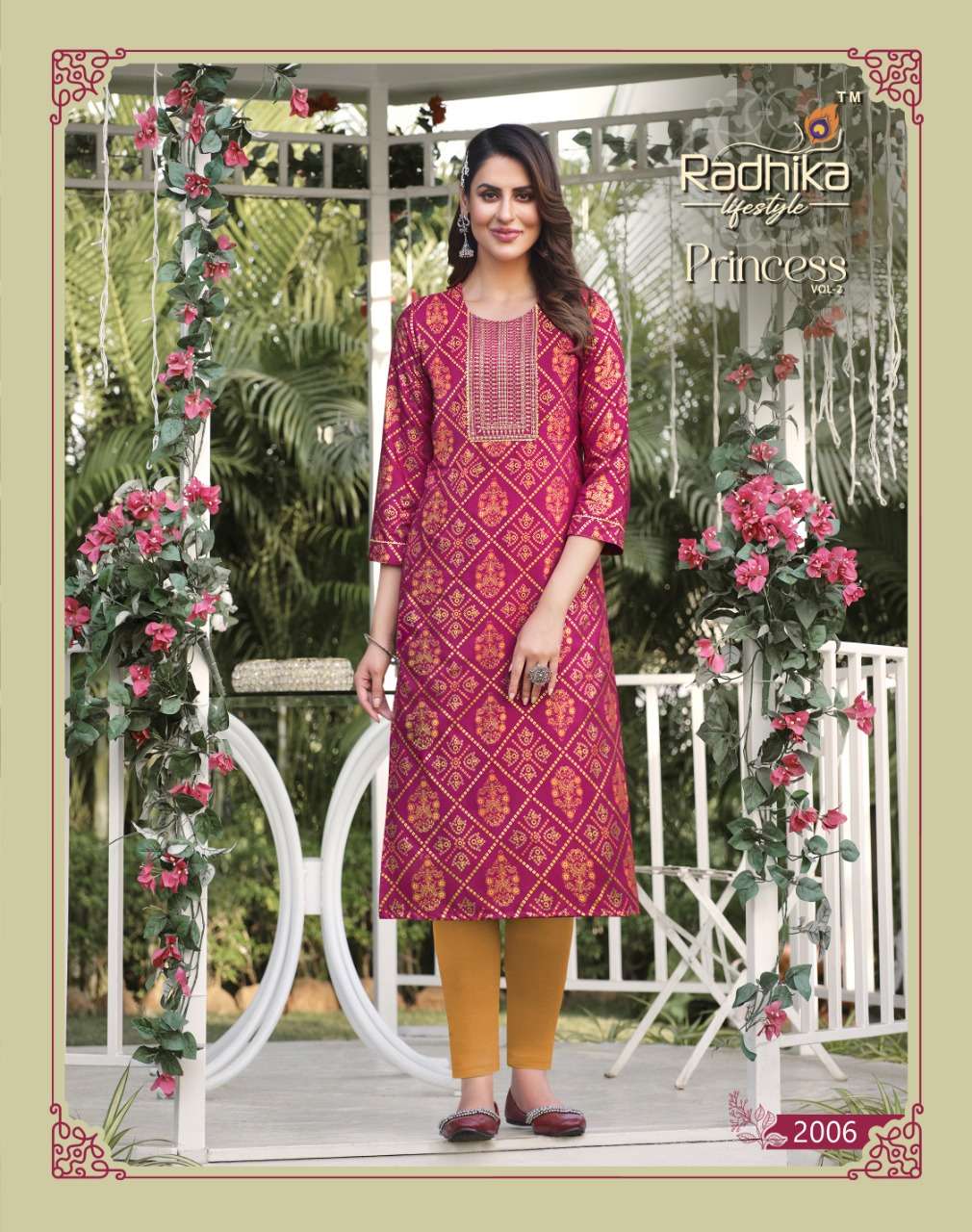RADHIKA LIFESTYLE PRESENT PRINCESS VOL 2 CASUAL WEAR KURTI SET