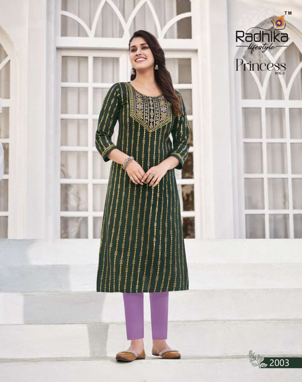 RADHIKA LIFESTYLE PRESENT PRINCESS VOL 2 CASUAL WEAR KURTI SET