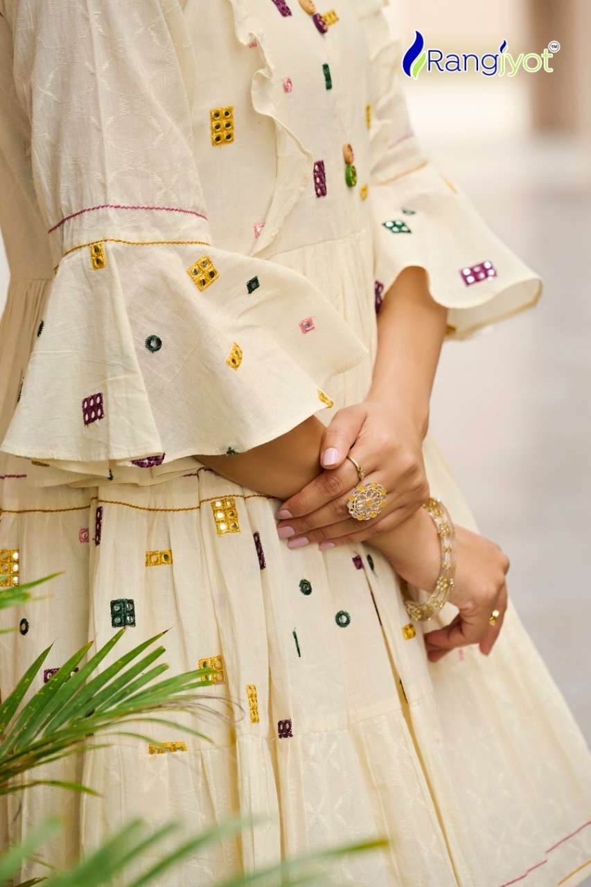 RANGJYOT PRESENT UNIQUE VOL-1 ONEPCS TUNIC SHORT FLAIR KURTI