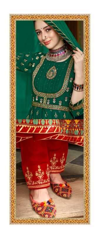 RANGOON PRESENT KASTURI VOL 2 3PCS KURTI PANT WITH DUPATTA SET