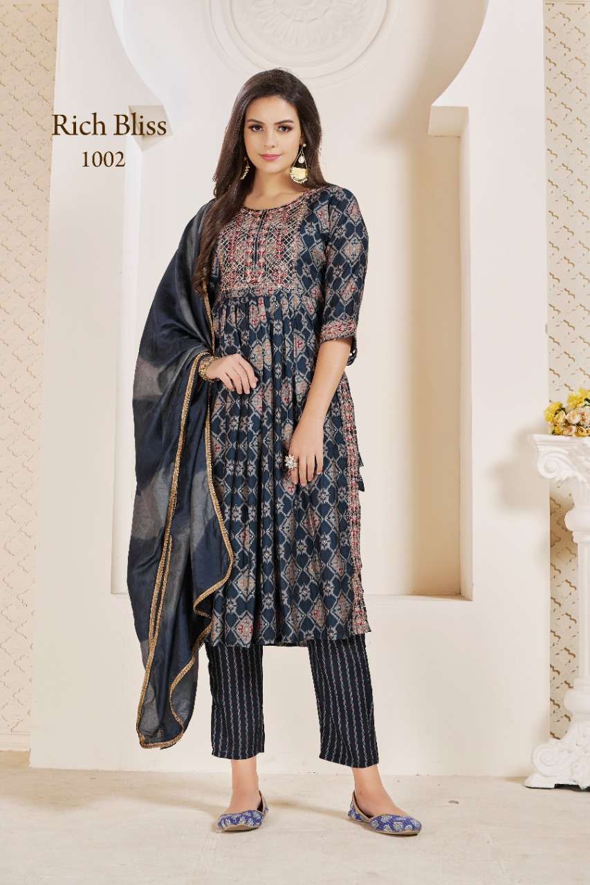 RICHBLISS VOL-1 PREMIUM VISCOUSE 3 PCS CONCEPT  1002