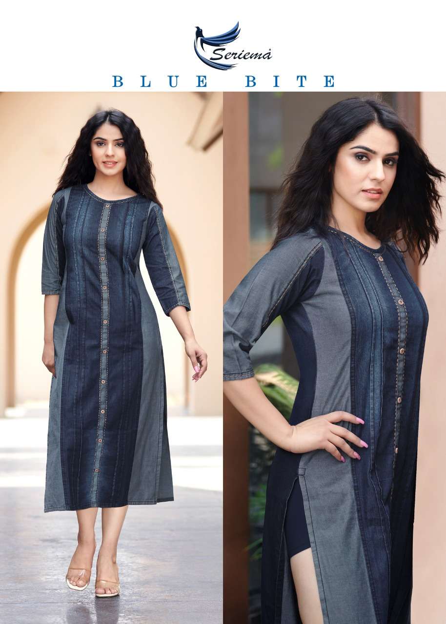 SERIEMA LAUNCHES KUMB CAPTURE VOL -3 1088 SERIES DENIM KURTI