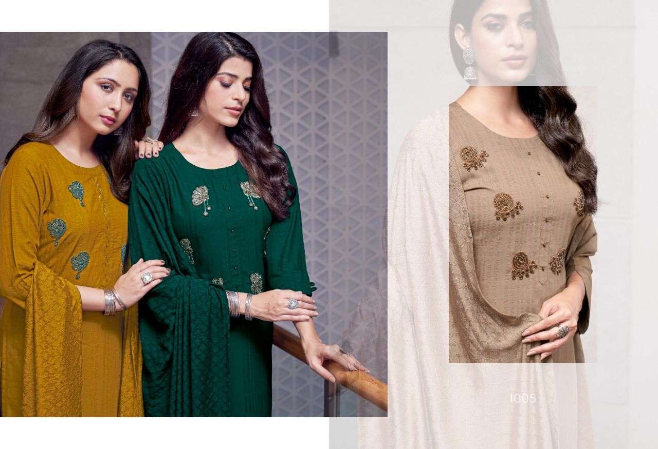 SWEETY FASHION PRESENT ENTRY RAYON KURTI PANT WITH DUPATTA SET COLLECTION