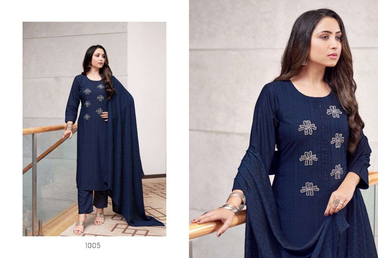 SWEETY FASHION PRESENT ENTRY RAYON KURTI PANT WITH DUPATTA SET COLLECTION