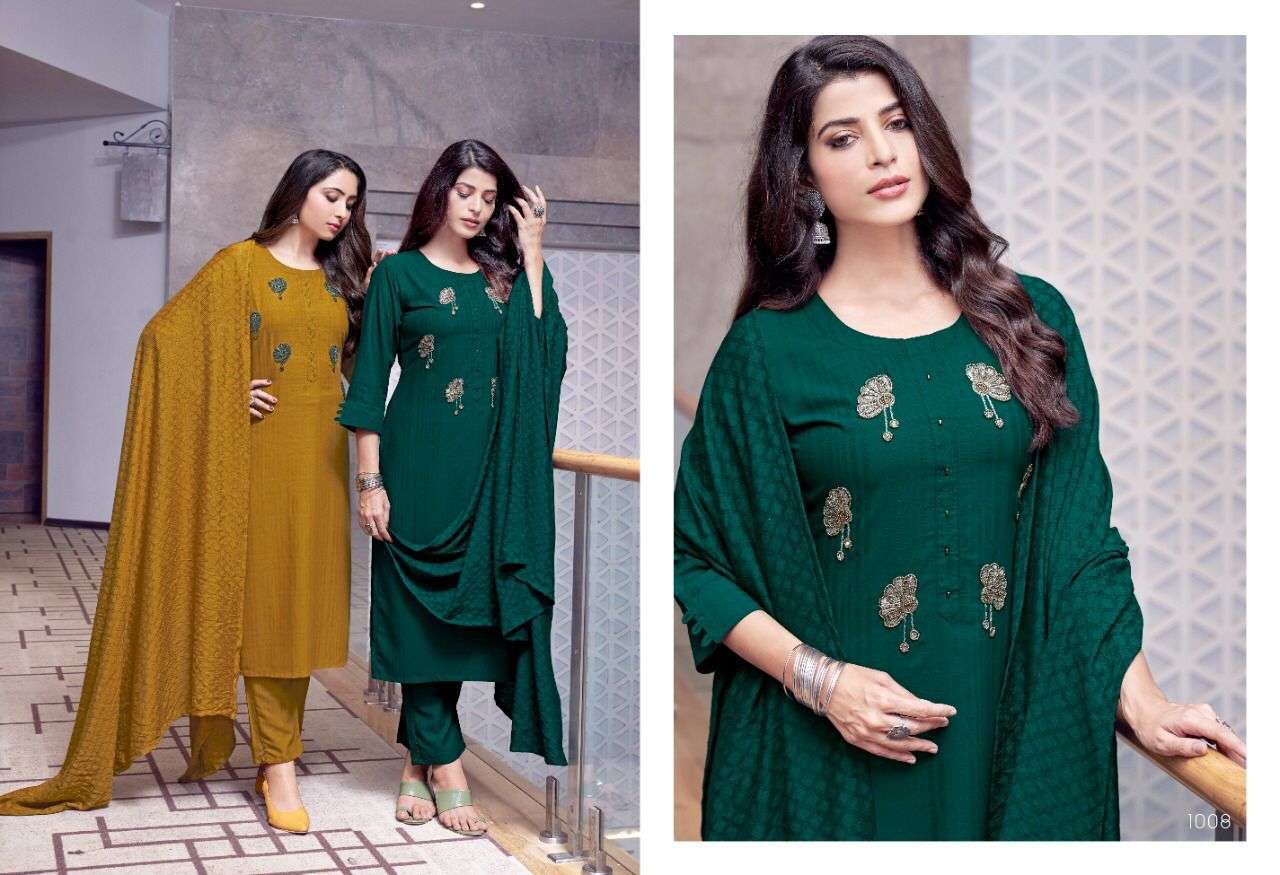 SWEETY FASHION PRESENT ENTRY RAYON KURTI PANT WITH DUPATTA SET COLLECTION