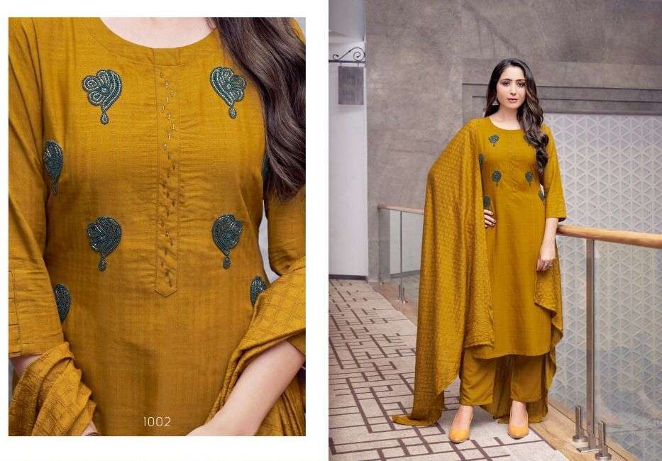 SWEETY FASHION PRESENT ENTRY RAYON KURTI PANT WITH DUPATTA SET COLLECTION