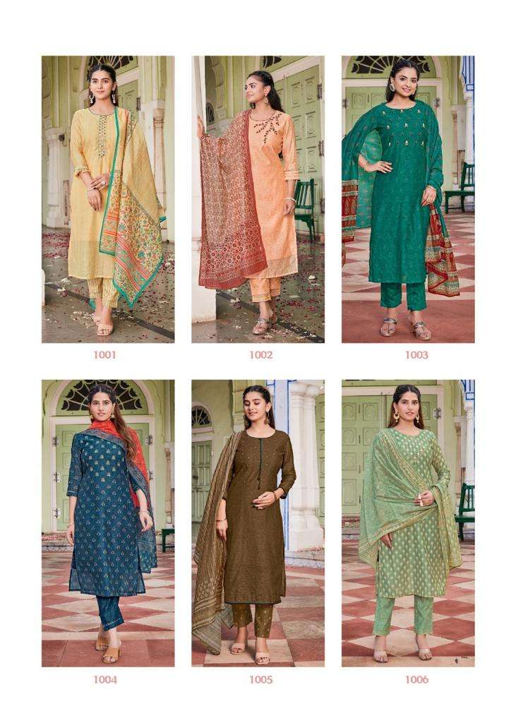 SYASII PRESENT HANDICRAFT VOL 1 KURTI PANT WITH DUPATTA SET COLLECTION