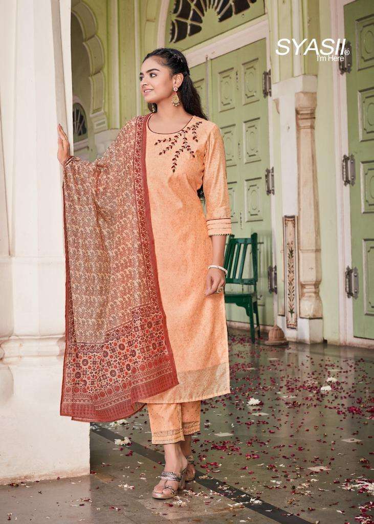 SYASII PRESENT HANDICRAFT VOL 1 KURTI PANT WITH DUPATTA SET COLLECTION