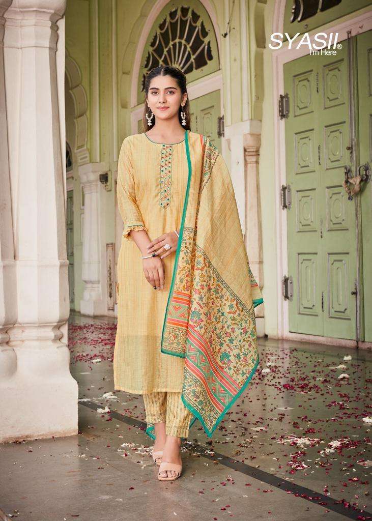 SYASII PRESENT HANDICRAFT VOL 1 KURTI PANT WITH DUPATTA SET COLLECTION