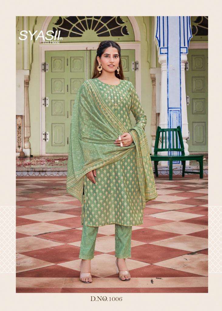 SYASII PRESENT HANDICRAFT VOL 1 KURTI PANT WITH DUPATTA SET COLLECTION