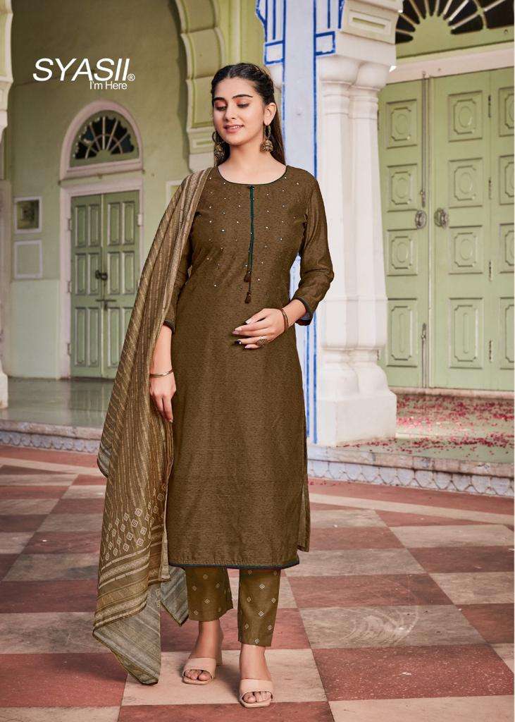 SYASII PRESENT HANDICRAFT VOL 1 KURTI PANT WITH DUPATTA SET COLLECTION