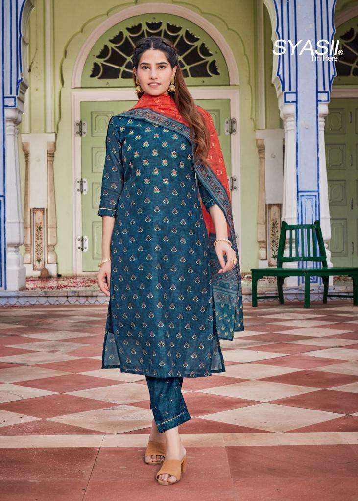 SYASII PRESENT HANDICRAFT VOL 1 KURTI PANT WITH DUPATTA SET COLLECTION