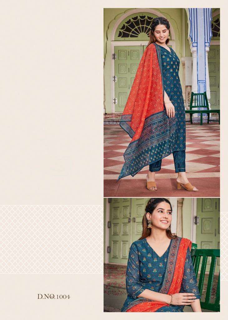 SYASII PRESENT HANDICRAFT VOL 1 KURTI PANT WITH DUPATTA SET COLLECTION