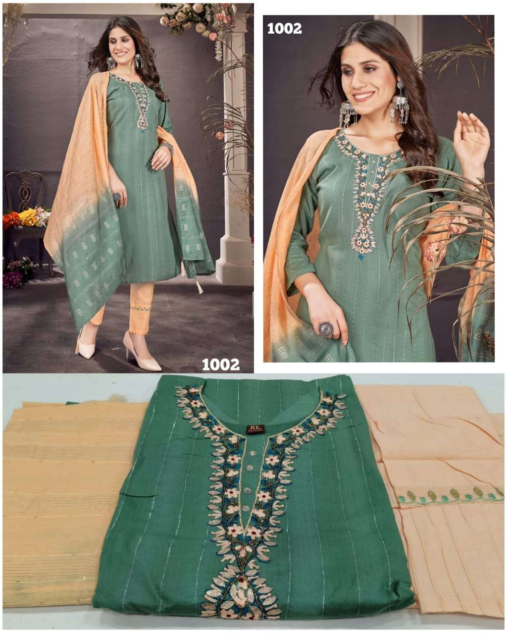 TEXOFAB PRESENT LOOK ME VOL 1 D.NO. 1002 3PCS CONCEPT SET