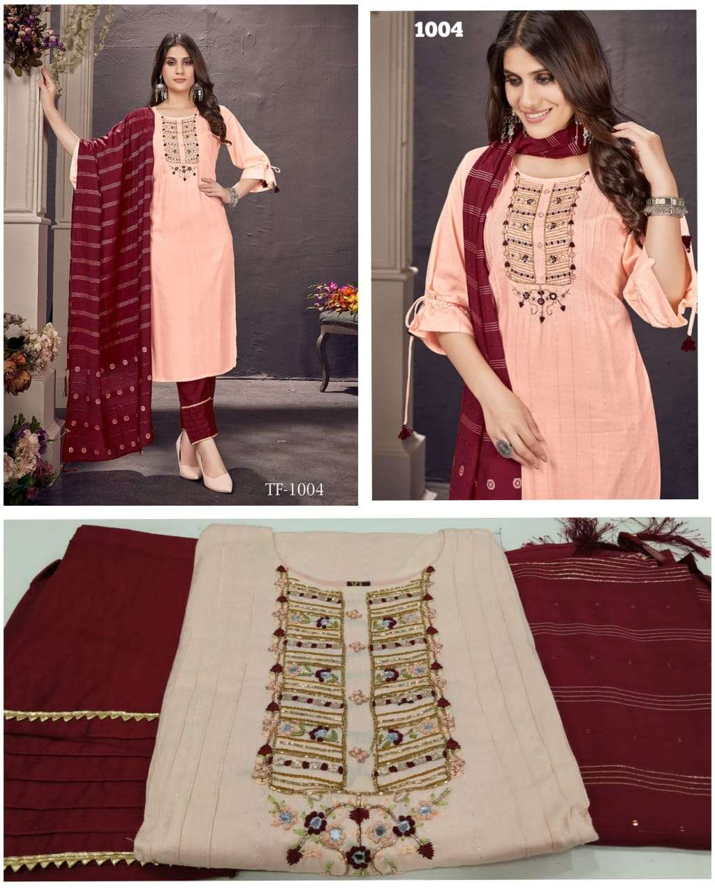 TEXOFAB PRESENT LOOK ME VOL 1 D.NO. 1004 3PCS CONCEPT SET