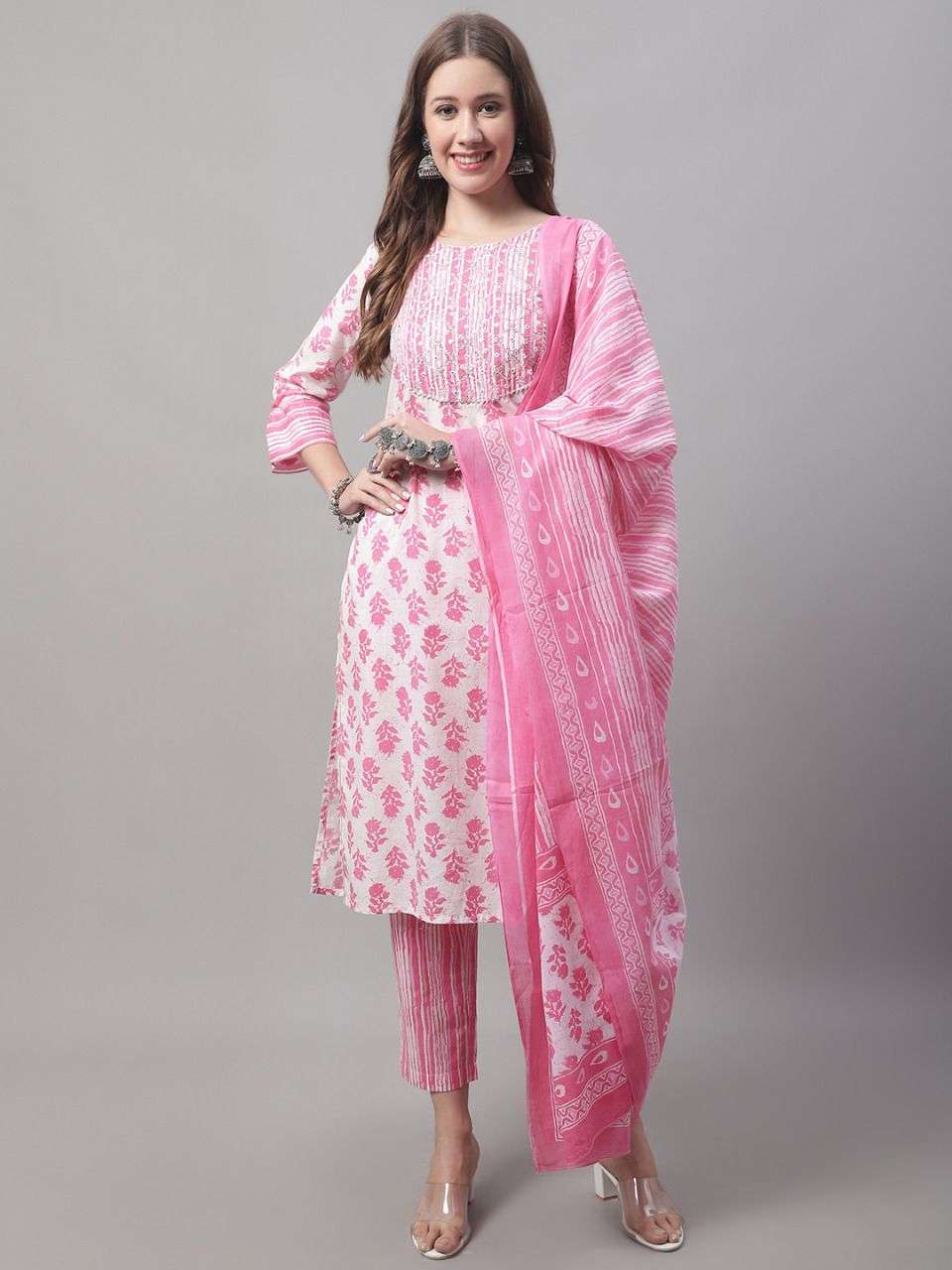 TEXOFAB PRESENT SL RUHANI JAIPURI COTTON DESIGNER KURTI COLLECTION