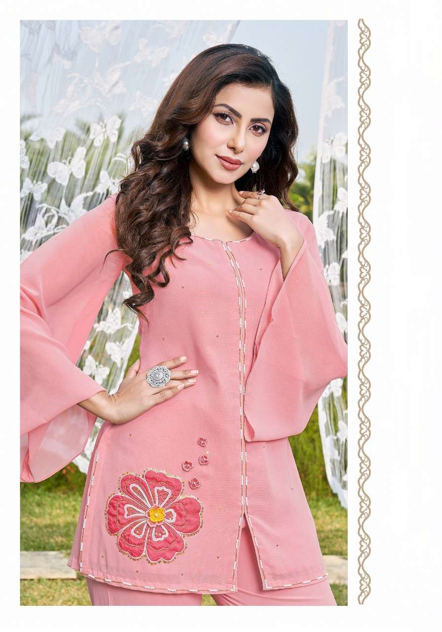 VIVILS SILK MILLS PRESENTING TOP WITH BELL BOTTOM DESI GIRL VOL 1 CATALOG