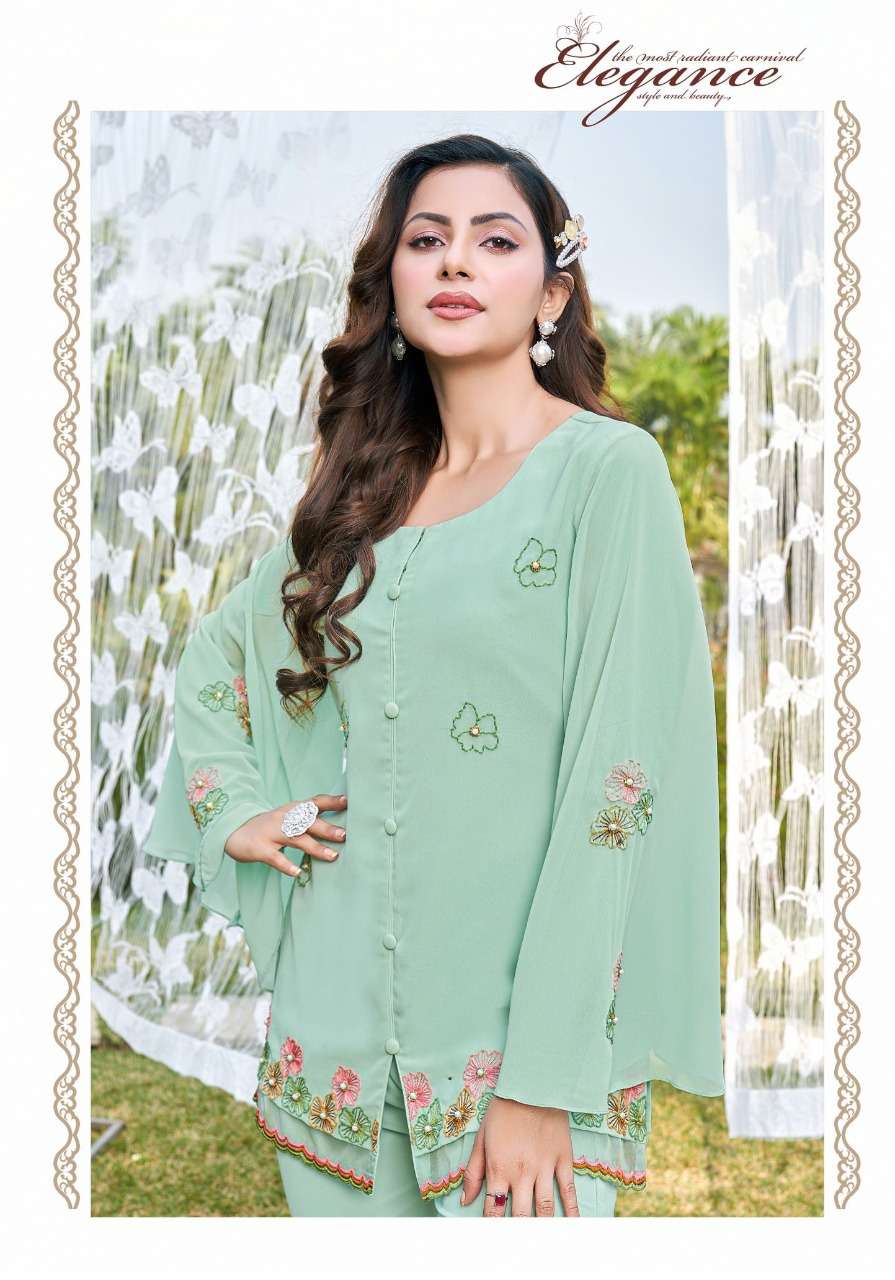 VIVILS SILK MILLS PRESENTING TOP WITH BELL BOTTOM DESI GIRL VOL 1 CATALOG