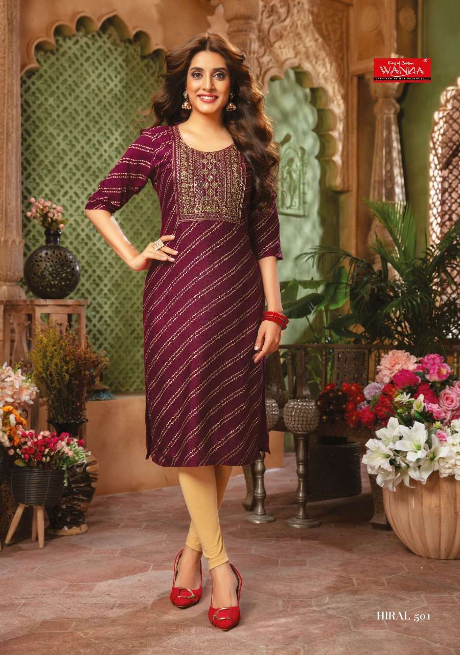 WANNA LOOKS PRESENT HIRAL VOL 5 FANCY DESIGNER KURTI 