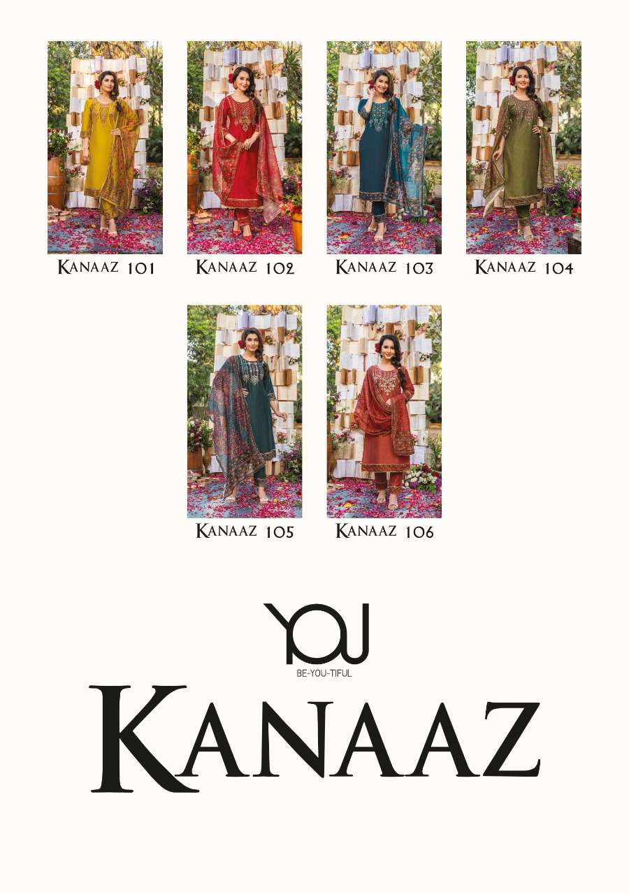 WANNA LOOKS PRESENT KANAAZ 3PCS CONCEPT KURTI PANT WITH DUPATTA SET