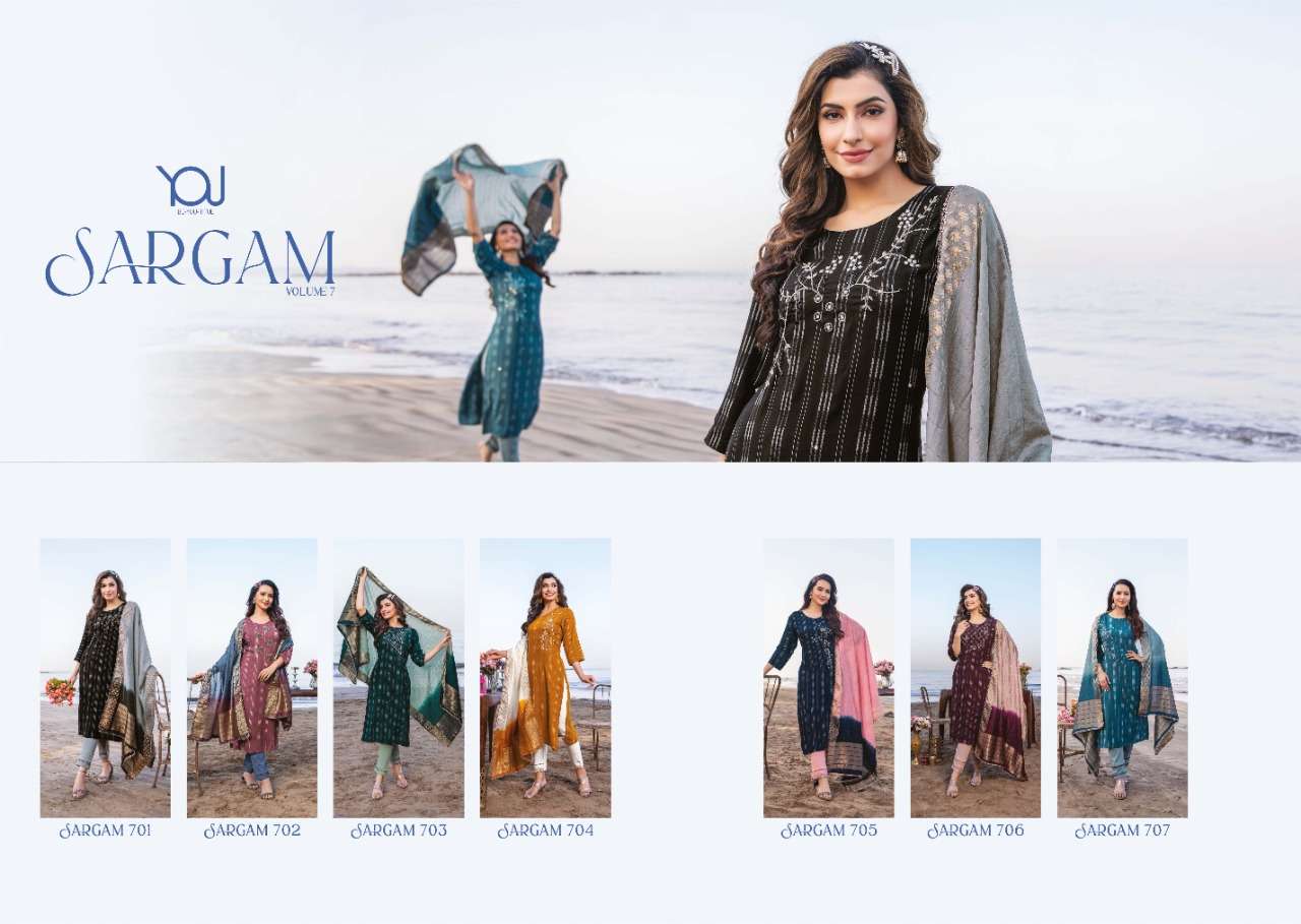 WANNA LOOKS PRESENT SARGAM VOL 7   3PCS COLLECTION