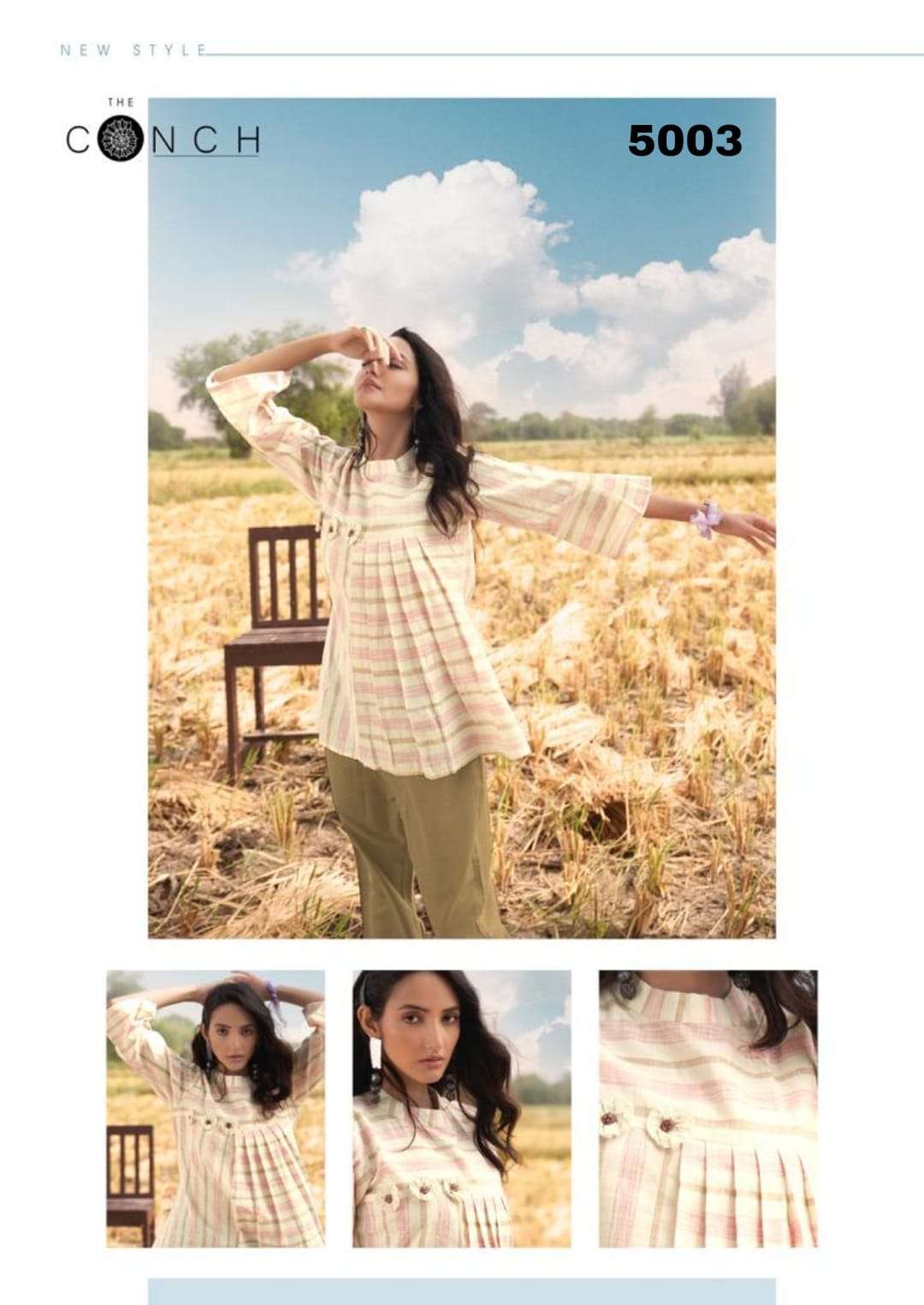 WESTERN VOL 5 BY CONCH PRESENT D.NO 5003 COTTON TOP BOTTOM