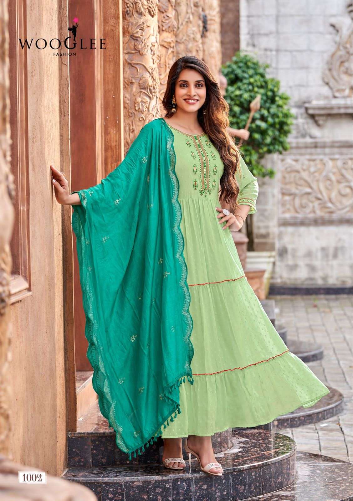 WOOGLEE PRESENT RIYASAT HEAVY GOWN WITH DUPATTA SET