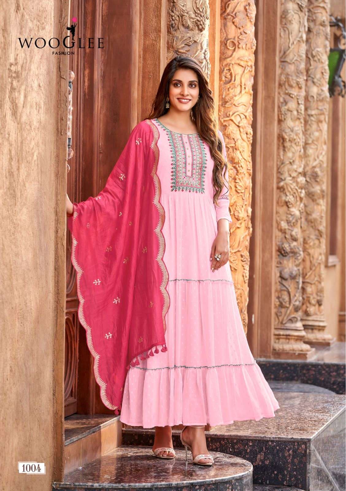 WOOGLEE PRESENT RIYASAT HEAVY GOWN WITH DUPATTA SET