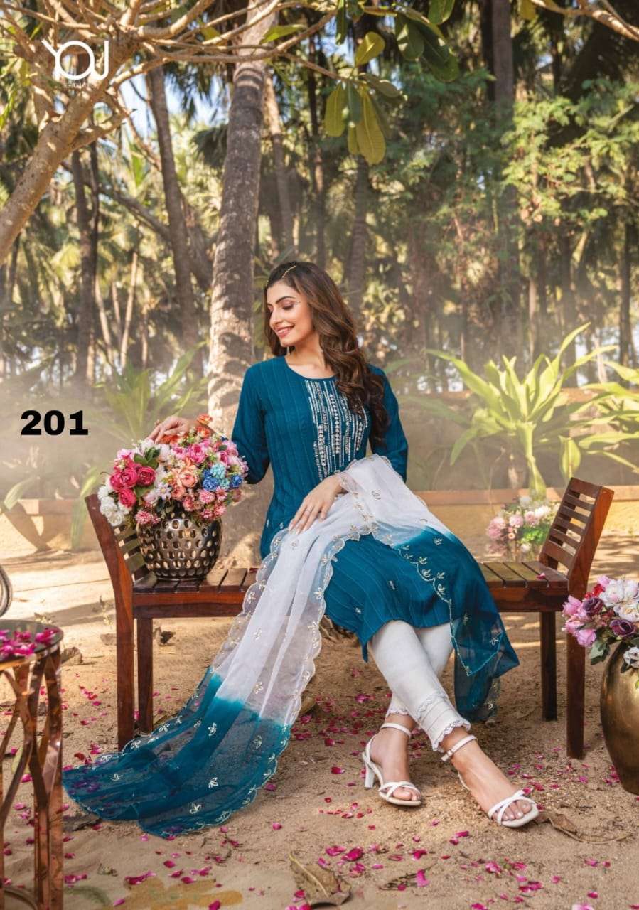 YOU PRESENTING MIMI 2 D.NO. 201 NYLON VISCOSE 3PCS CONCEPT SET