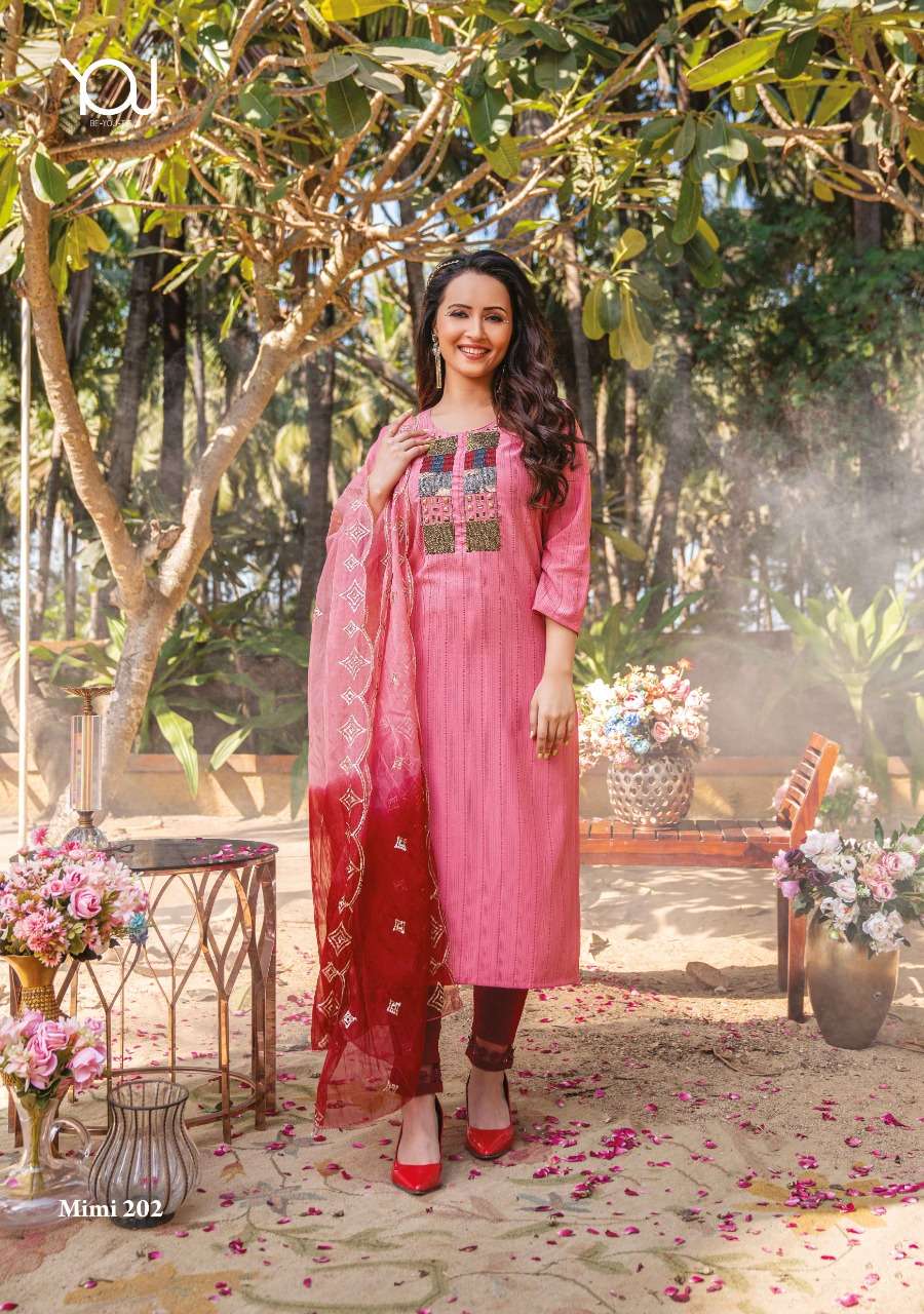 YOU PRESENTING MIMI 2 D.NO. 202 NYLON VISCOSE 3PCS CONCEPT SET