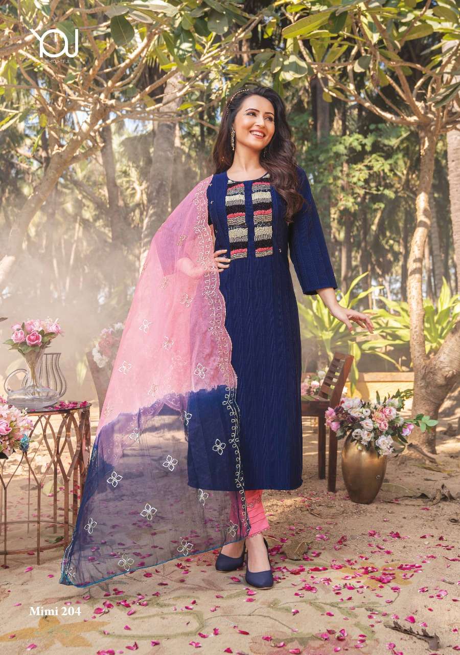 YOU PRESENTING MIMI 2 D.NO. 204 NYLON VISCOSE 3PCS CONCEPT SET