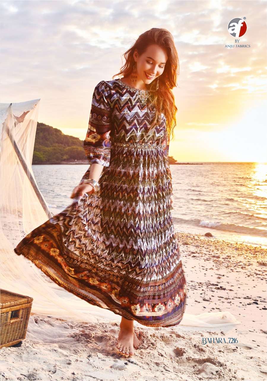 BAHARA FLARED DESIGNER GOWN WITH GEORGETTE  SILK 