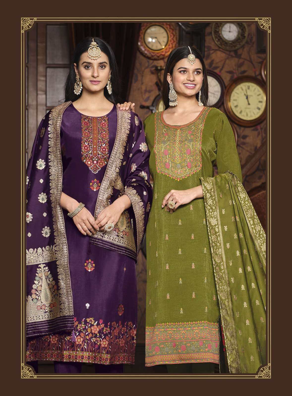 RADHIKA PRESENT LAUNCHING NEW CATALOGUE BANARASI VOL-2 3PCS CONCEPT KURTI PANT WITH DUPATTA SET- WHOLESALE SUPPLIER SURAT