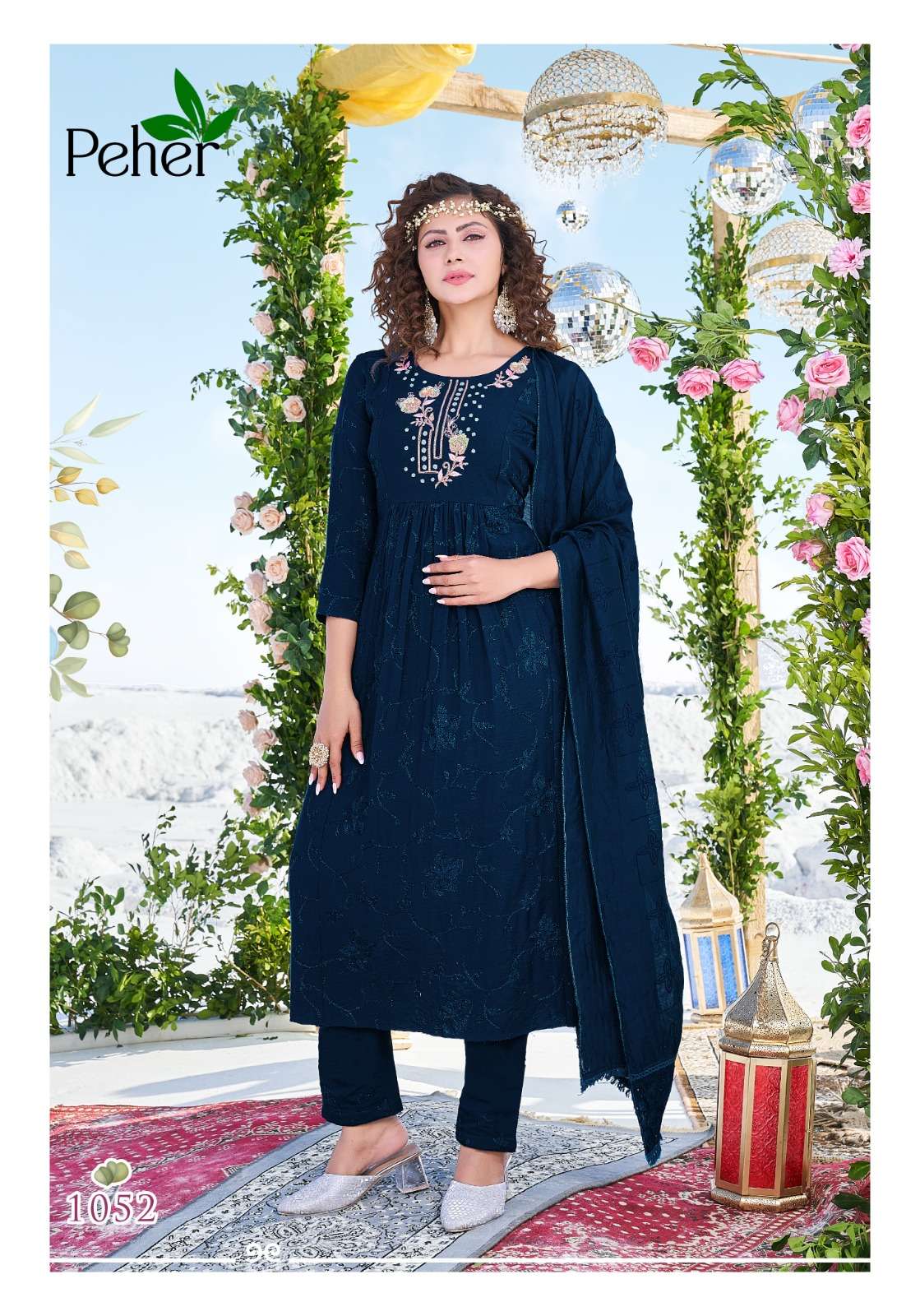 VIVILS SILK MILLS PVT LTD LAUNCHING NEW CATALOGUE NOOR VOL-3 3PCS CONCEPT KURTI PANT WITH DUPATTA SET- WHOLESALE DEALER SURAT