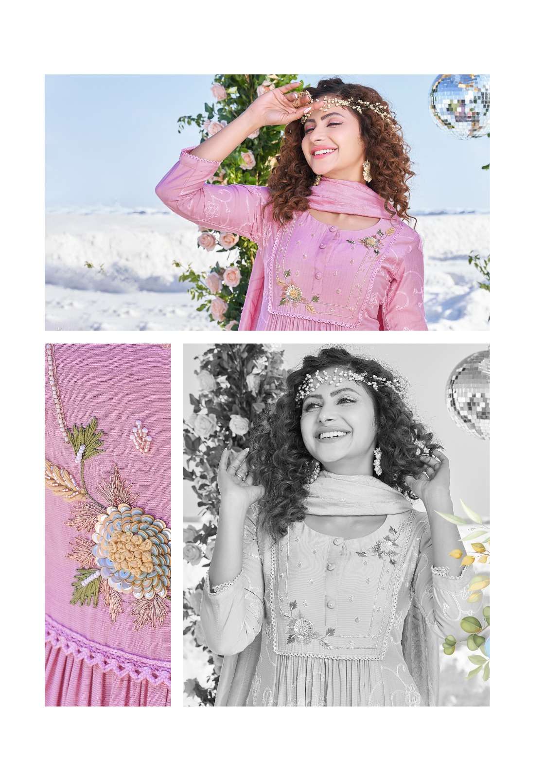 VIVILS SILK MILLS PVT LTD LAUNCHING NEW CATALOGUE NOOR VOL-3 3PCS CONCEPT KURTI PANT WITH DUPATTA SET- WHOLESALE DEALER SURAT