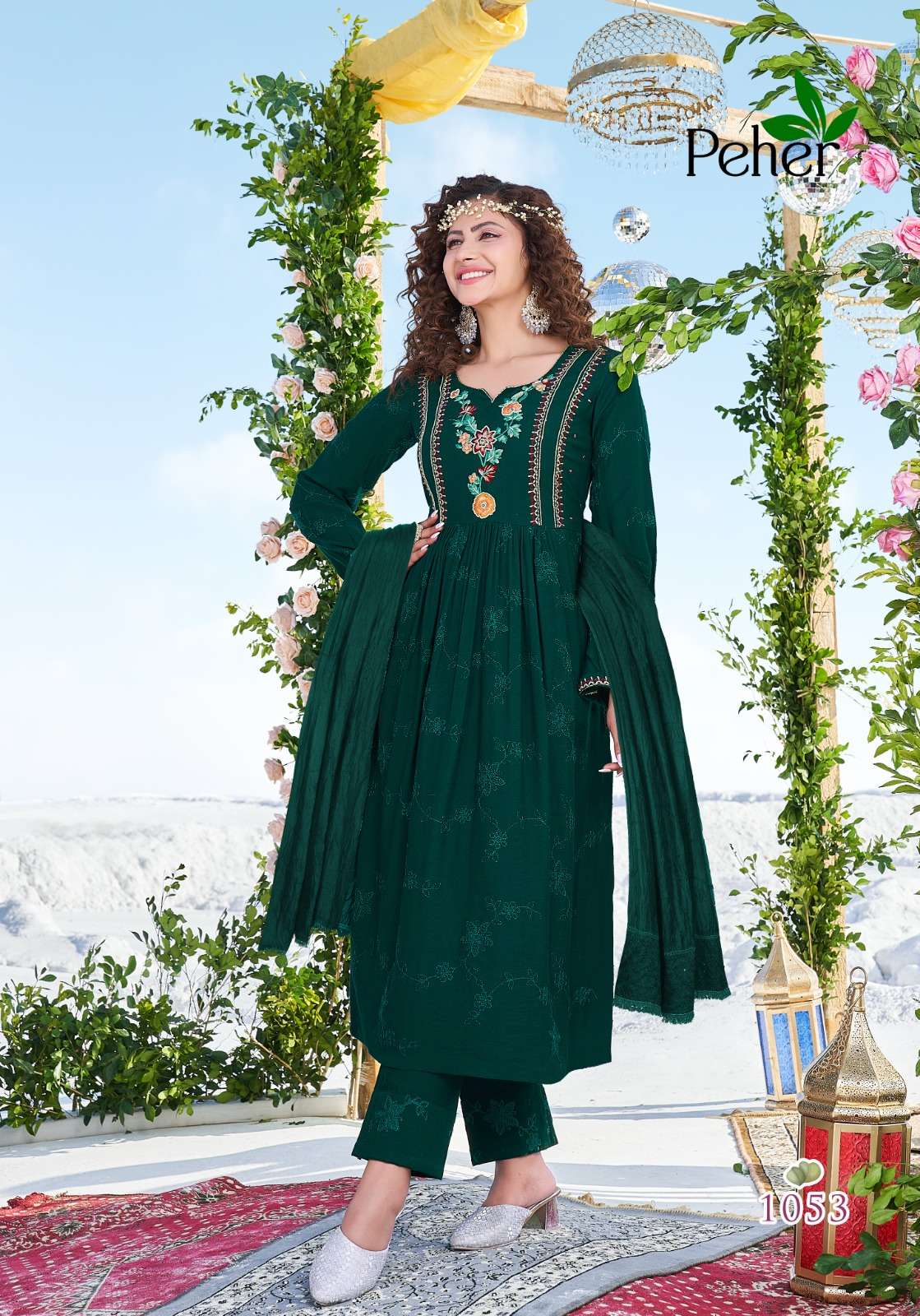 VIVILS SILK MILLS PVT LTD LAUNCHING NEW CATALOGUE NOOR VOL-3 3PCS CONCEPT KURTI PANT WITH DUPATTA SET- WHOLESALE DEALER SURAT